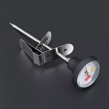 Milk Pitcher Thermometer with Clip – Stainless Steel Coffee Thermometer for Steaming & Frothing Milk